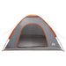 Kamperen tent met dak Grijs en Oranje 275 x 215 x 125 cm