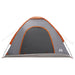 Kamperen tent met dak Grijs en Oranje 275 x 215 x 125 cm