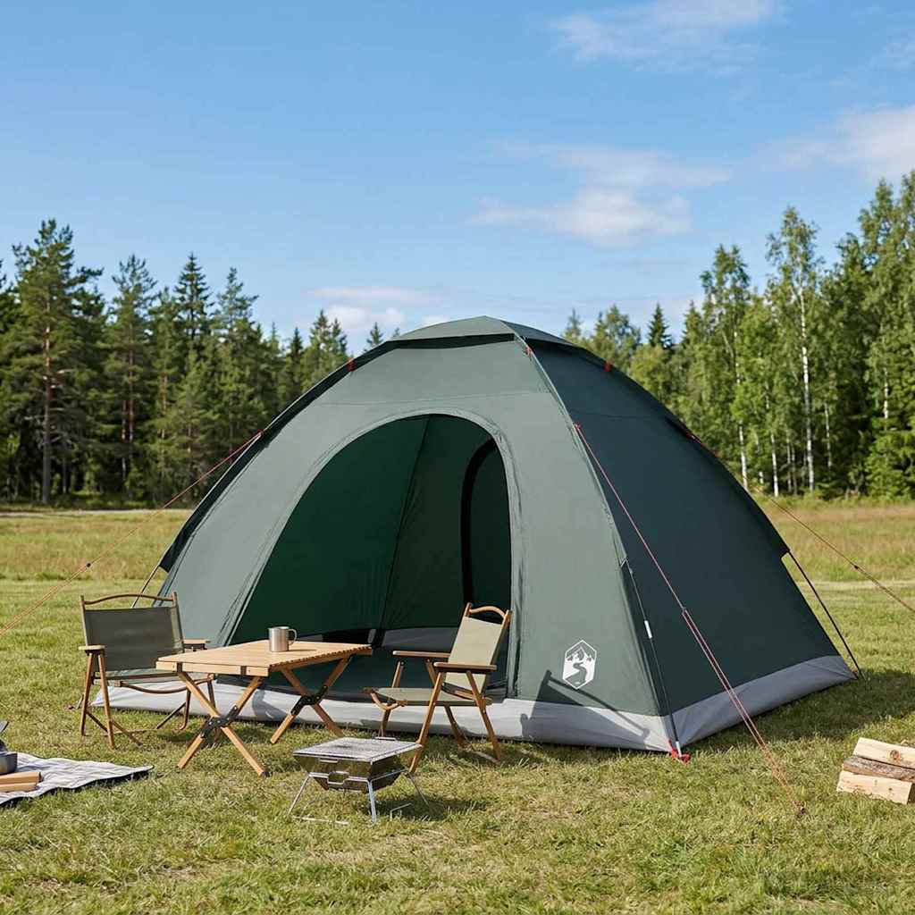 Kamperen tent met dak Legergroen 275 x 215 x 125 cm
