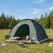 Kamperen tent met dak Legergroen 275 x 215 x 125 cm