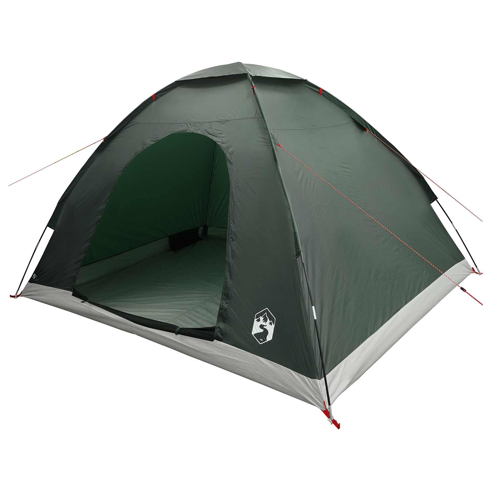 Kamperen tent met dak Legergroen 275 x 215 x 125 cm
