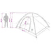 Kamperen tent met dak met luchtopening Blauw 335 x 275 x 180 cm