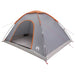 Kamperen tent met dak Grijs en Oranje 335 x 275 x 180 cm