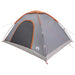 Kamperen tent met dak Grijs en Oranje 335 x 275 x 180 cm