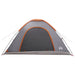 Kamperen tent met dak Grijs en Oranje 335 x 275 x 180 cm