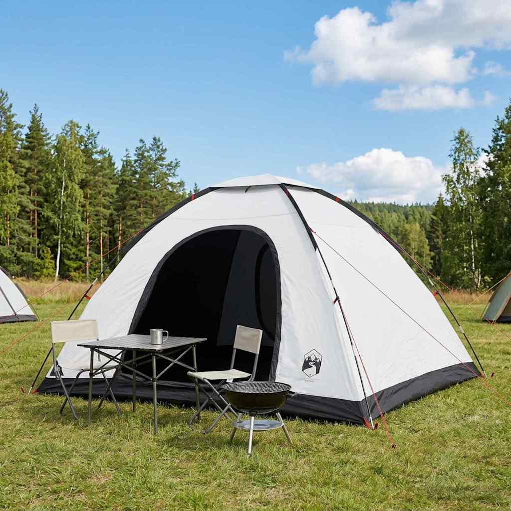 Kamperen tent met dak Wit Blackout 335 x 275 x 180 cm