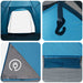 Kamperen tent met dak Blauw 2-persoons Polyester en staal