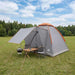 Kamperen tent Grijs en Oranje 2-persoons Polyester en staal
