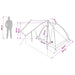 Kamperen tent Legergroen 275 x 215 x 125 cm Polyester en staal