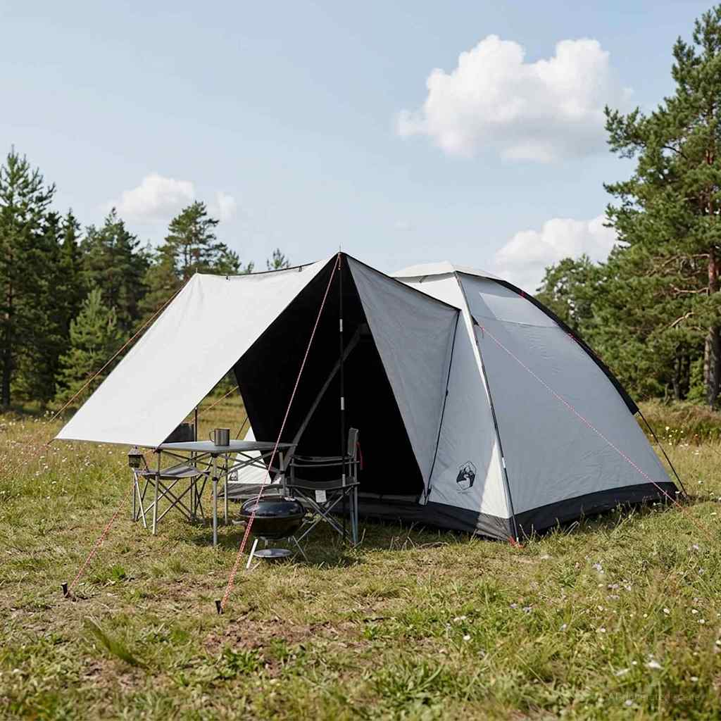 Kamperen tent met dak Wit Blackout 275 x 215 x 125 cm
