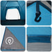 Kamperen tent met dak Blauw 6-persoons Polyester en staal