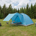Kamperen tent met dak Blauw 6-persoons Polyester en staal