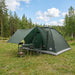 Kamperen tent Legergroen 335 x 275 x 180 cm Polyester en staal