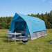 Tunneltent met dak Blauw 8-persoons Polyester en staal
