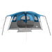 Tunneltent 10-persoons Blauw Polyester en staal