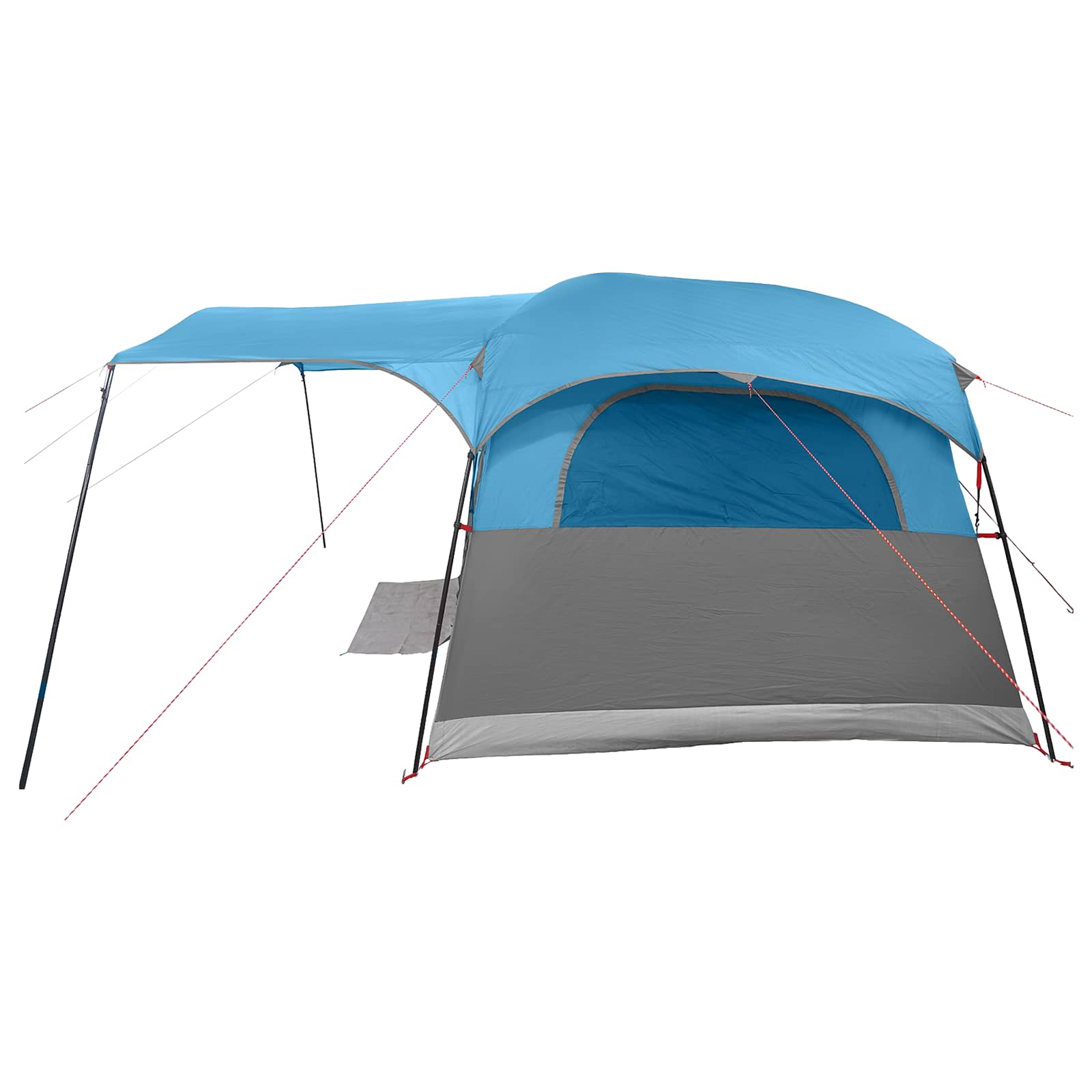 Tunneltent 10-persoons Blauw Polyester en staal