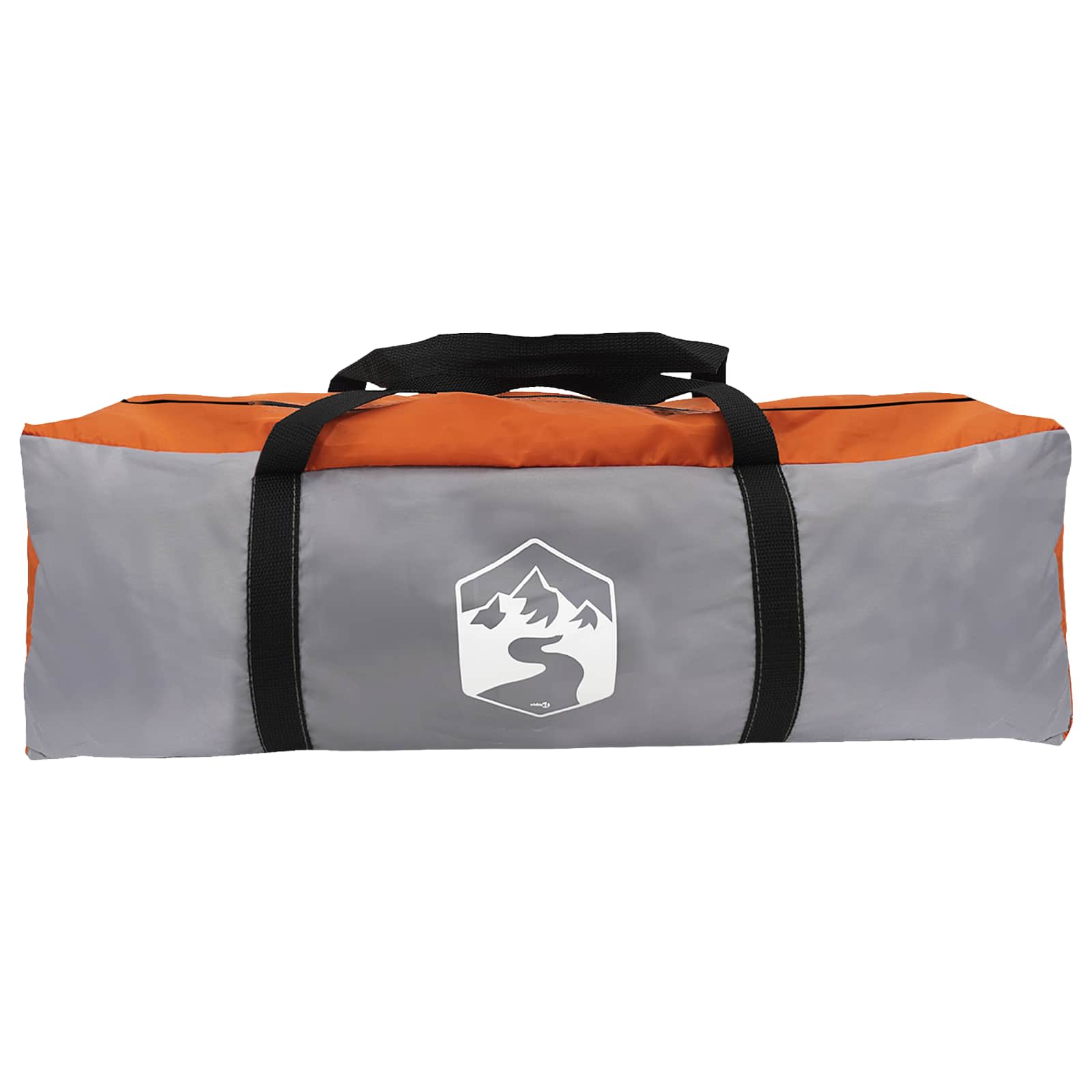 Tunneltent 10-persoons Grijs en Oranje Polyester en staal