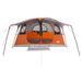 Tunneltent 10-persoons Grijs en Oranje Polyester en staal