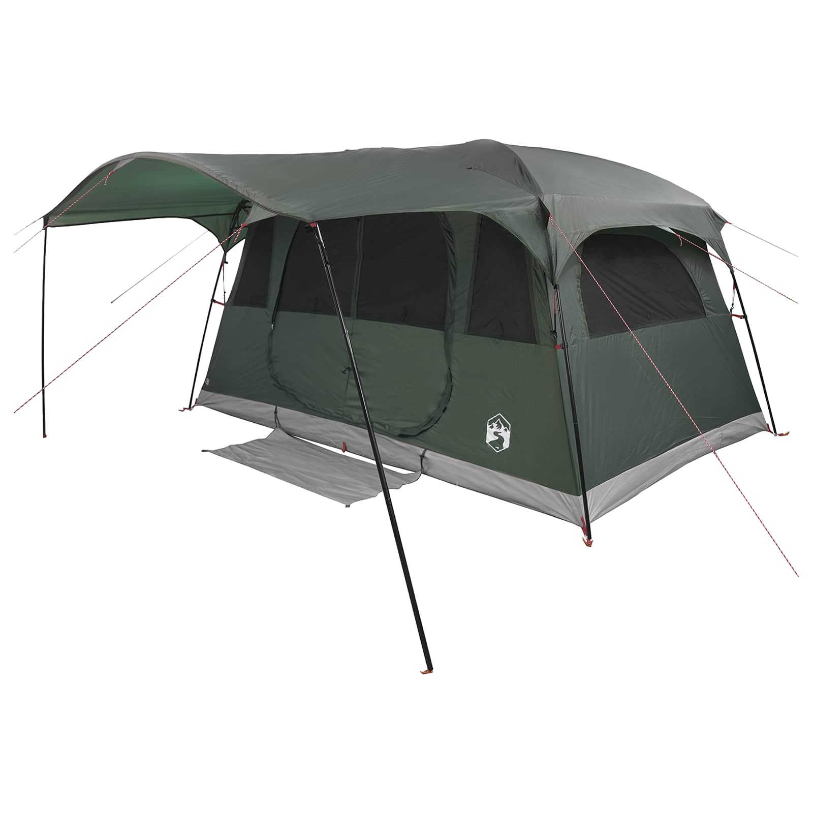 Tunneltent 10-persoons Legergroen Polyester en staal