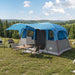 Tunneltent met dak Blauw 427 x 305 x 205 cm Polyester en staal