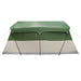 Gezinstent met dak Groen 487 x 340 x 216 cm Polyester en staal