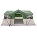 Gezinstent met dak Groen 487 x 340 x 216 cm Polyester en staal
