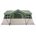 Gezinstent met dak Groen 487 x 340 x 216 cm Polyester en staal