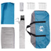 Gezinstent met dak Blauw 487 x 340 x 216 cm Polyester en staal