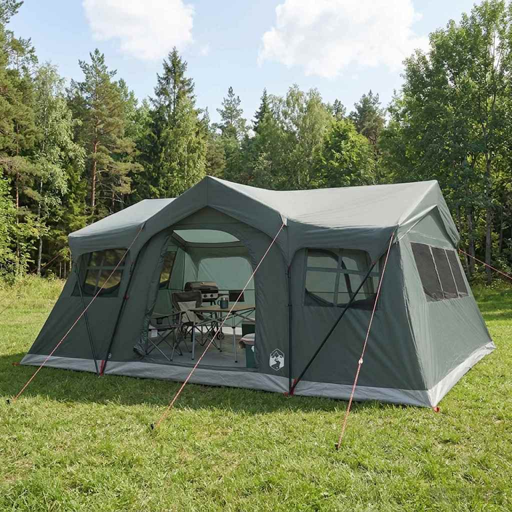 Gezinstent Legergroen 487 x 340 x 216 cm Polyester en staal