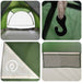 Tunneltent met dak Groen 370 x 275 x 210 cm Polyester en staal