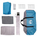 Tunneltent met dak Blauw 370 x 275 x 210 cm Polyester en staal
