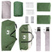 Zijtent met dak Groen 410 x 410 x 250 cm Polyester en staal