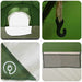 Zijtent met dak Groen 410 x 410 x 250 cm Polyester en staal