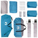 Zijtent met dak Blauw 410 x 410 x 250 cm Polyester en staal