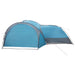 Zijtent met dak Blauw 410 x 410 x 250 cm Polyester en staal