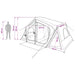 Huisje Tent met dak Groen 480 x 273 x 205 cm Polyester en staal