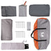 Huisje Tent met dak Grijs en Oranje 480 x 273 x 205 cm