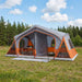 Huisje Tent met dak Grijs en Oranje 480 x 273 x 205 cm