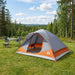 Directe Tent met dak Grijs en Oranje 305 x 215 x 140 cm