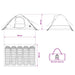 Directe Tent Legergroen 305 x 215 x 140 cm Polyester en staal