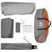 Directe Tent met dak Grijs en Oranje 305 x 275 x 190 cm