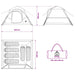 Directe Tent Legergroen 305 x 275 x 190 cm Polyester en staal