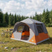 Directe Tent met dak Grijs en Oranje 365 x 380 x 200 cm