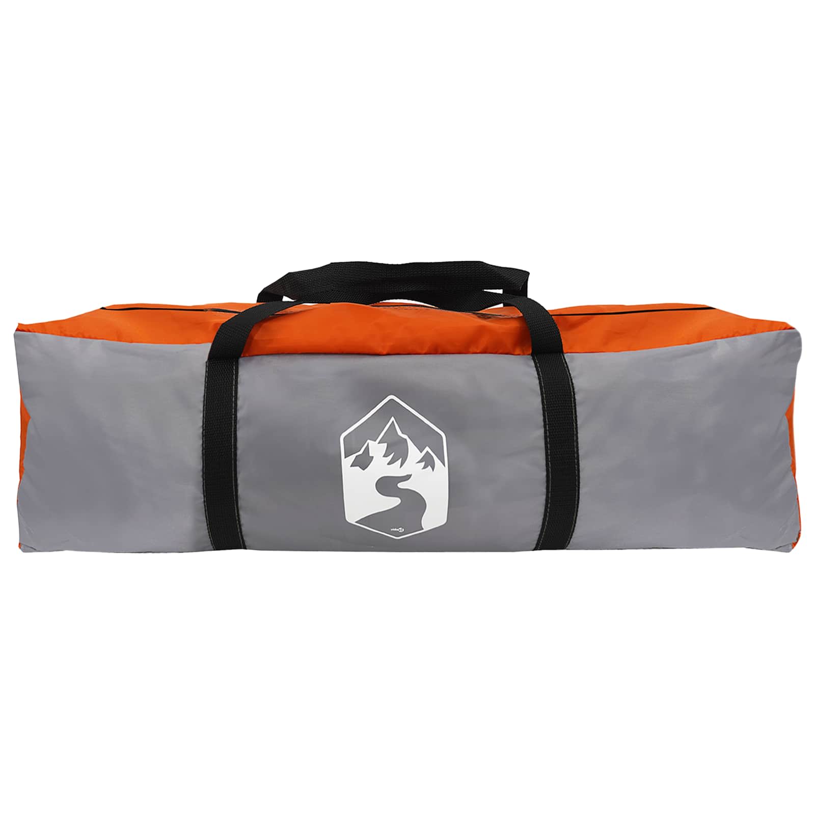 Directe Tent 10-persoons Grijs en Oranje Polyester en staal