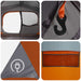 Directe Tent 10-persoons Grijs en Oranje Polyester en staal