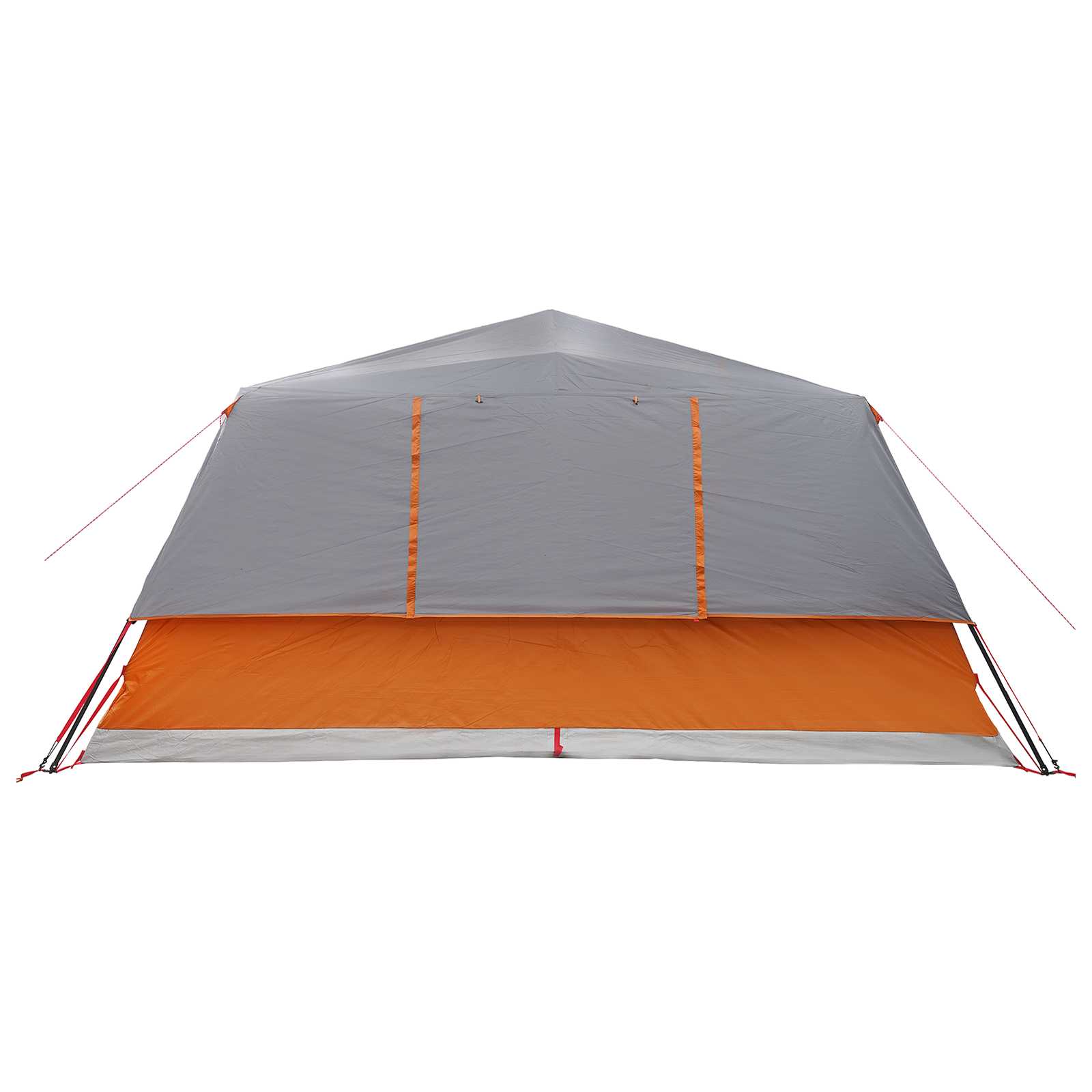 Directe Tent 10-persoons Grijs en Oranje Polyester en staal