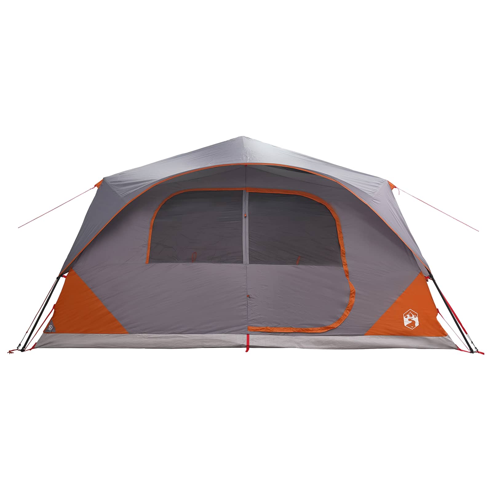 Directe Tent 10-persoons Grijs en Oranje Polyester en staal