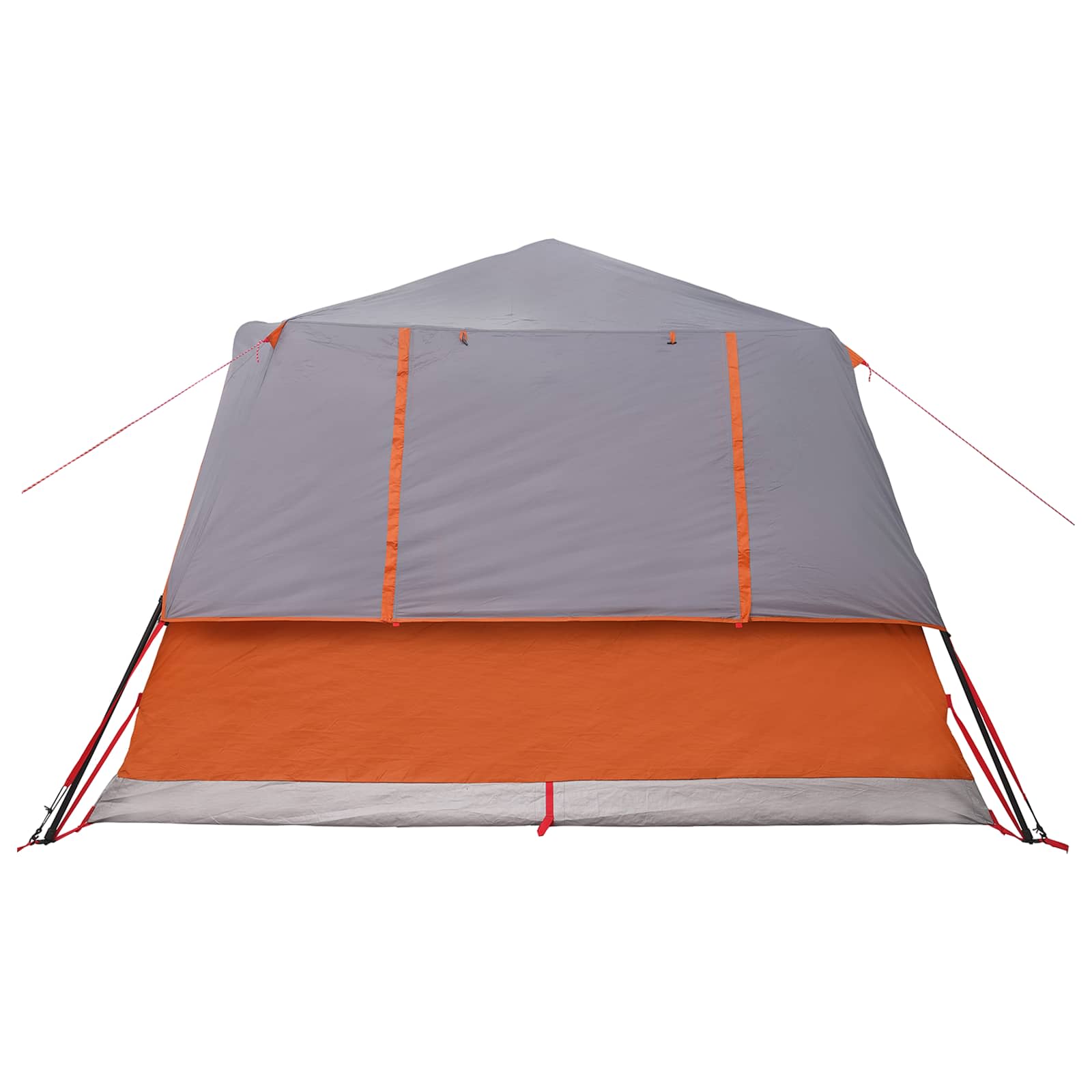 Directe Tent 10-persoons Grijs en Oranje Polyester en staal