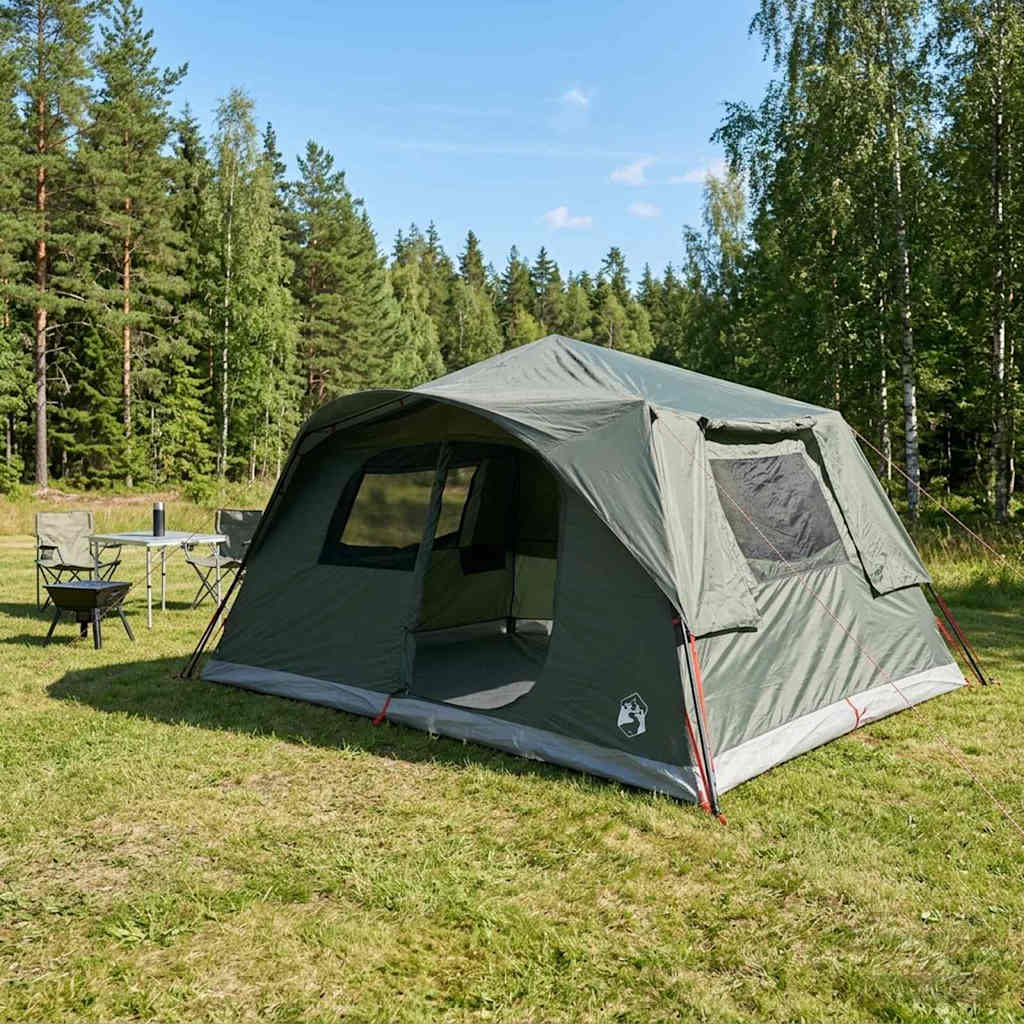 Directe Tent 10-persoons Legergroen Polyester en staal