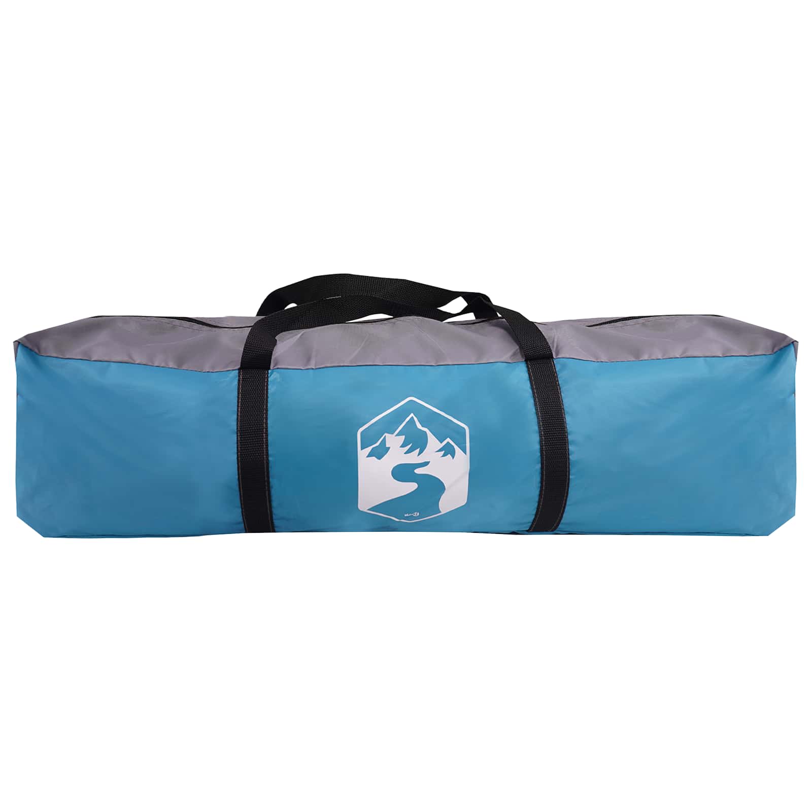 Gezinstent met dak Blauw 305 x 275 x 190 cm Polyester en staal